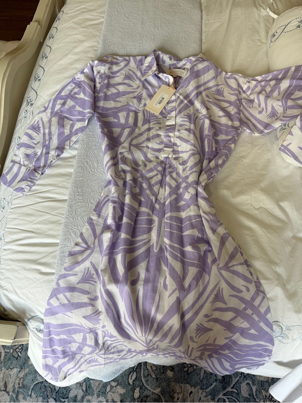 Sheridan French Vic Calftan in Lilac Boho Leaves